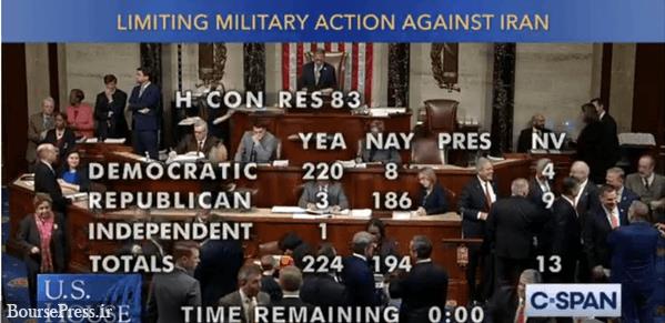 محدودیت اختیارات جنگی ترامپ در مجلس نمایندگان تصویب شد