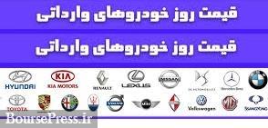 آخرین قیمت 14 خودرو وارداتی در بازار منتشر شد + جدول 